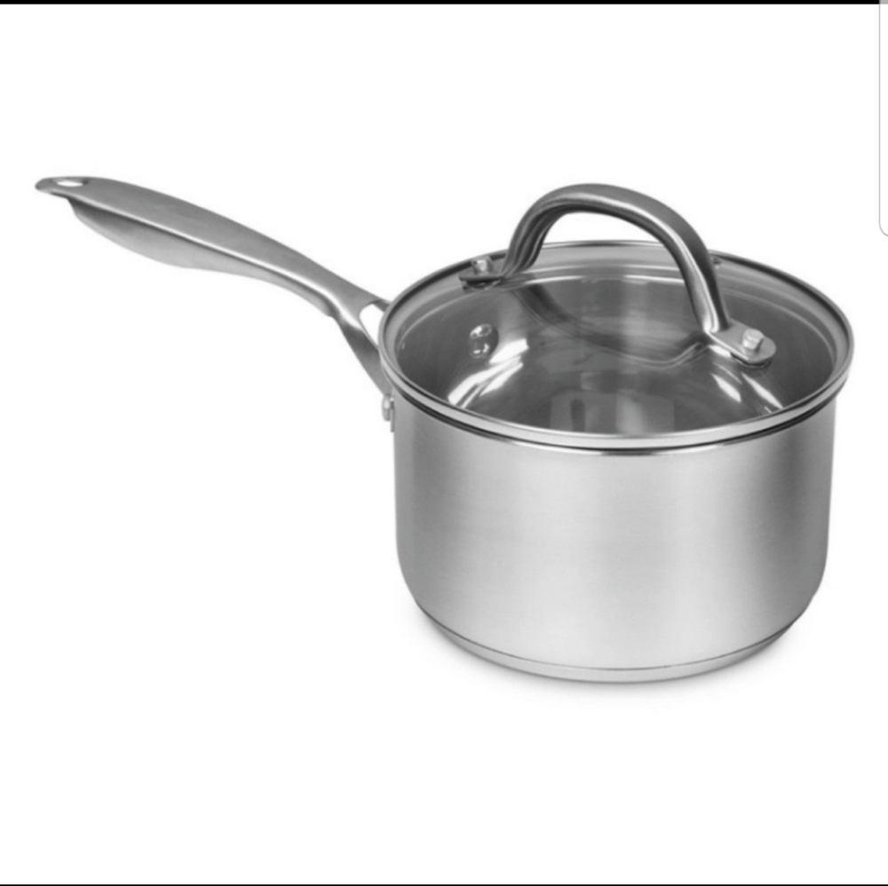 SEDONA Pro Stainless Steel Saucepan W/ Glass Lid 1.5QT